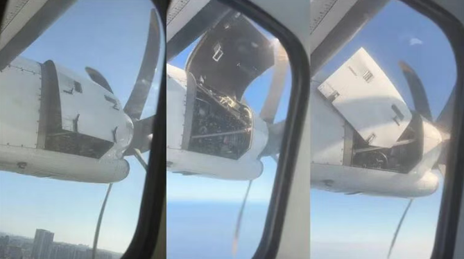 飞行中发动机整流罩掀起 罚6万！机务停职