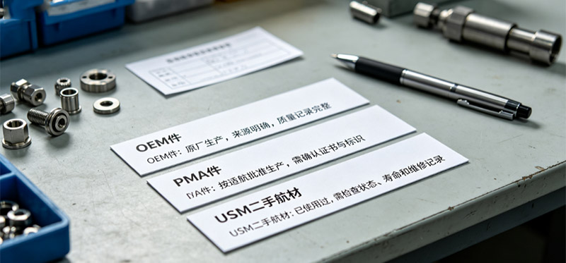 航材OEM件 PMA件 USM二手航材参数对比对照表