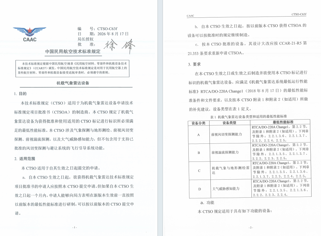 机载气象雷达设备